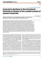 Long term declines in the functional diversity of sharks in the coastal oceans of eastern Australia