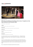 Winning everything everywhere all at once: 5 experts on the big moments at the Oscars 2023
