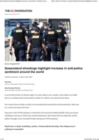 Queensland shootings highlight increase in anti-police sentiment around the world