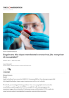 Bagaimana kita dapat mendeteksi coronavirus jika menyebar di masyarakat?