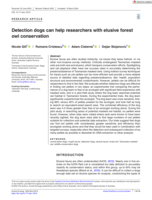 Detection dogs can help researchers with elusive forest owl conservation
