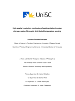 High spatial resolution monitoring of sedimentation in water storages using fibre-optic distributed temperature sensing