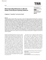 Dimensionality Reduction to Reveal Urban Truck Driver Activity Patterns