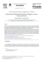 Carbon Dioxide Reduction Potential in Singapore's Power Generation Sector