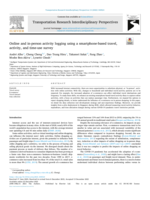 Online and in-person activity logging using a smartphone-based travel, activity, and time-use survey