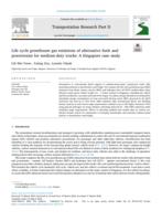 Life cycle greenhouse gas emissions of alternative fuels and powertrains for medium-duty trucks: A Singapore case study