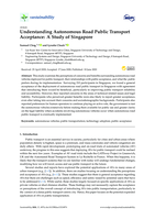 Understanding Autonomous Road Public Transport Acceptance: A Study of Singapore