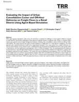 Evaluating the Impact of Urban Consolidation Center and Off-Hour Deliveries on Freight Flows to a Retail District Using Agent-Based Simulation