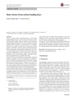 Data stories from urban loading bays