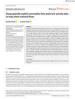 Using spatially explicit commodity flow and truck activity data to map urban material flows