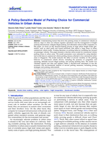 A Policy-Sensitive Model of Parking Choice for Commercial Vehicles in Urban Areas
