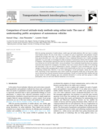 Comparison of travel attitude study methods using online tools: The case of understanding public acceptance of autonomous vehicles