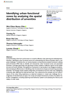 Identifying urban functional zones by analysing the spatial distribution of amenities
