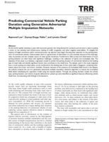 Predicting Commercial Vehicle Parking Duration using Generative Adversarial Multiple Imputation Networks