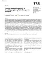 Exploring the Potential Impact of Crowdshipping Using Public Transport in Singapore