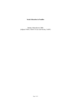 Social Alienation in Families