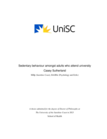 Sedentary behaviour amongst adults who attend university