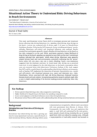 Situational Action Theory to Understand Risky Driving Behaviours in Beach Environments