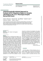 A Bioinformatically Initiated Approach to Evaluate GATA1 Regulatory Regions in Samples with Weak D, Del, or D- Phenotypes Despite Normal RHD Exons