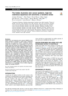 The hidden Australian skin cancer epidemic, high-risk cutaneous squamous cell carcinoma: a narrative review