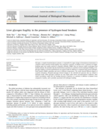 Liver glycogen fragility in the presence of hydrogen-bond breakers