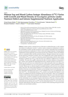 Phloem Sap and Wood Carbon Isotope Abundance (δ13C) Varies with Growth and Wood Density of Eucalyptus globulus under Nutrient Deficit and Inform Supplemental Nutrient Application