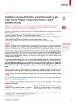 Healthcare-associated infections and antimicrobial use at a major referral hospital in Papua New Guinea: a point prevalence survey