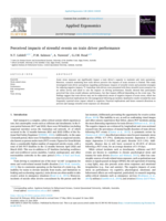 Perceived Impacts of Stressful Events on Train Driver Performance