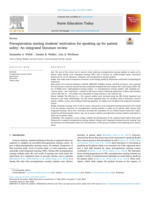 Preregistration nursing students' motivation for speaking up for patient safety: An integrated literature review