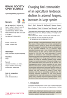 Changing bird communities of an agricultural landscape: declines in arboreal foragers, increases in large species
