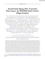 Accelerated Aging after Traumatic Brain Injury: An ENIGMA Multi-Cohort Mega-Analysis