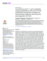 Host-defence caerin 1.1 and 1.9 peptides suppress glioblastoma U87 and U118 cell proliferation through the modulation of mitochondrial respiration and induce the downregulation of CHI3L1