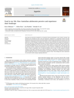 Food in my life: How Australian adolescents perceive and experience their foodscape