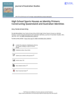 High School Sports Houses as Identity Primers: Constructing Queensland and Australian Identities