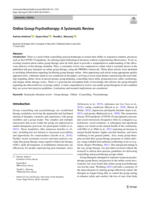 Online Group Psychotherapy: A Systematic Review