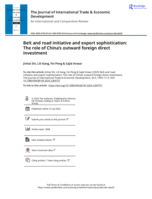 Belt and road initiative and export sophistication: The&nbsp;role of China’s outward foreign direct investment