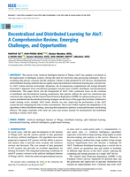 Decentralized and Distributed Learning for AIoT: A Comprehensive Review, Emerging Challenges and Opportunities