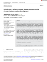 A facilitator's reflection on the democratizing potential of emancipatory practice development