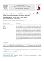 A qualitative study of the first COVID-19 pandemic lockdown: The impact on alcohol consumption and driving behaviours