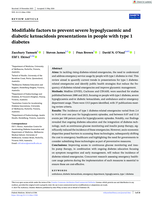 Modifiable factors to prevent severe hypoglycaemic and diabetic ketoacidosis presentations in people with type 1 diabetes