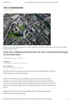 Inner-city neighbourhood shows the way in protecting heritage of centuries past