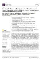 Sex-Specific Changes to Brain Fatty Acids, Plasmalogen, and Plasma Endocannabinoids in Offspring Exposed to Maternal and Postnatal High-Linoleic-Acid Diets