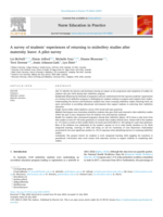 A survey of students’ experiences of returning to midwifery studies after maternity leave: A pilot survey
