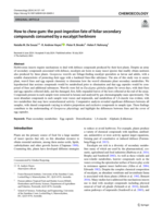 How to chew gum: the post-ingestion fate of foliar secondary compounds consumed by a eucalypt herbivore