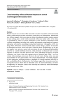 Cross-boundary effects of human impacts on animal assemblages in the coastal zone