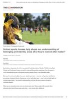 School sports houses help shape our understanding of belonging and identity. Does who they're named after matter?