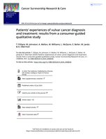 Patients’ experiences of vulvar cancer diagnosis and treatment: results from a consumer-guided qualitative study