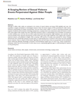 A Scoping Review of Sexual Violence Events Perpetrated Against Older People
