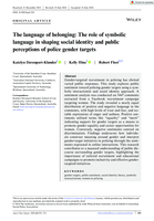 The language of belonging: The role of symbolic language in shaping social identity and public perceptions of police gender targets