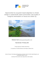 Opportunities for ecosystem-based adaptation to climate change in coastal Pacific Island communities: Case studies of mangrove reforestation on Vanua Levu Island, Fiji